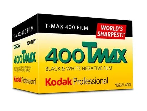 Kodak 400 Tmax Professional Black White Film ISO 36mm 24 Exposures