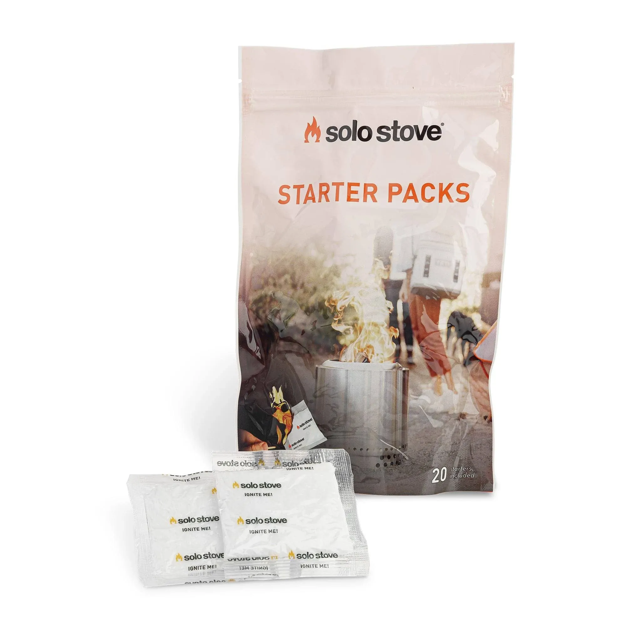 Solo Stove Fire Gofire Starter Packs - Water Resistant, Food Safe, 100% Paraffin Wax | Works in Any Weather Conditions, Burns up to 10 Minutes, 20 Starters Included