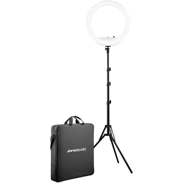 Westcott 18" Bi-Color LED Ring Light Kit with Batteries and Stand