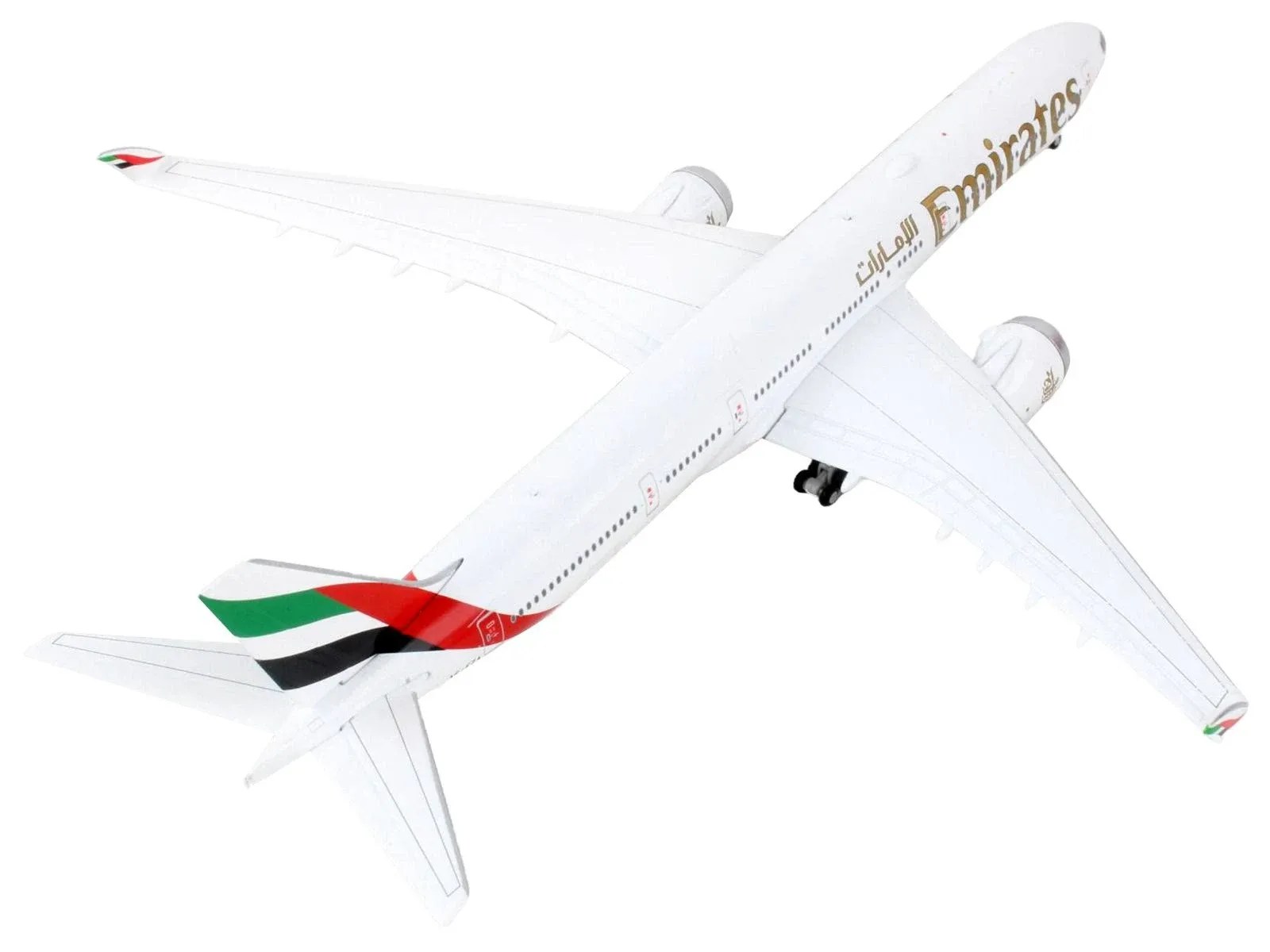 B777-9X EMIRATES REG: A6-EZA FOLDED WING TIPS - GEMINI JETS GJUAE2160W 1/400