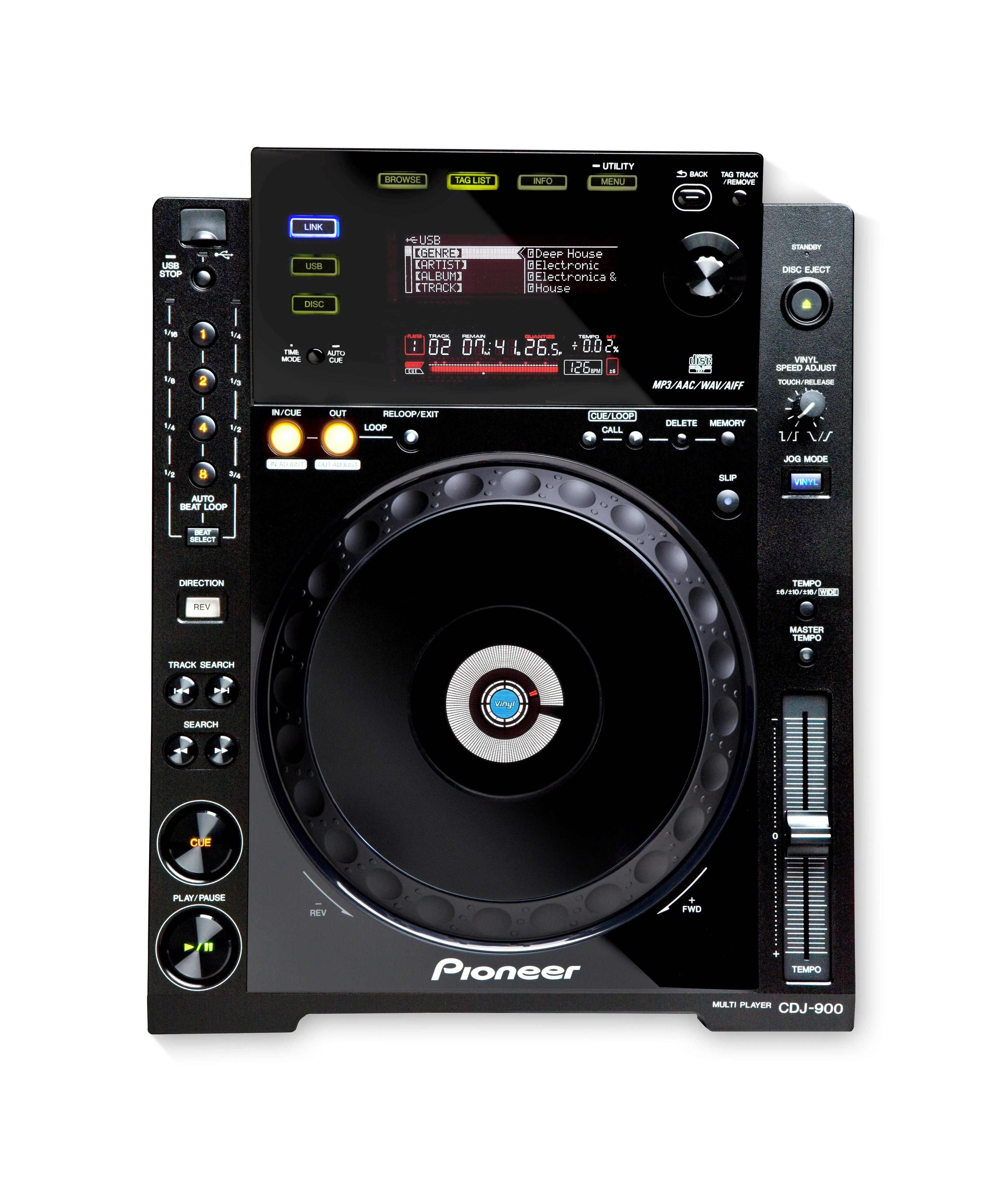 Pioneer CDJ-900 Professional DJ Multi Player Digital Turntable