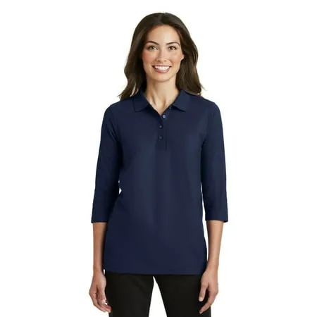 Port Authority ® Ladies Silk Touch 3/4-Sleeve Polo. L562