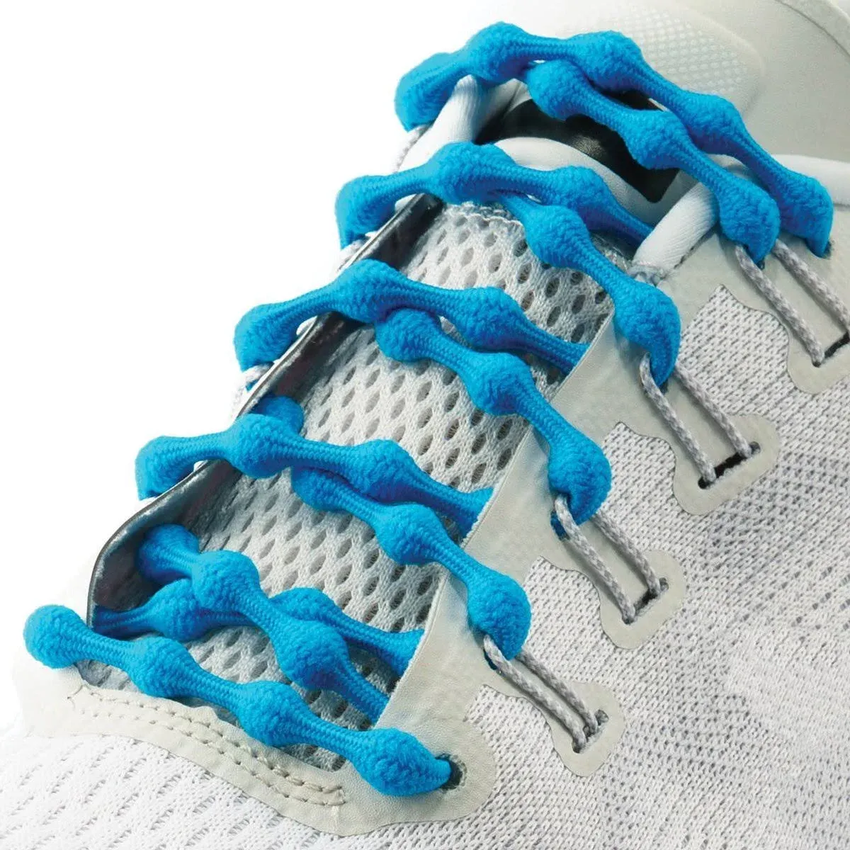 Caterpy Run No-Tie Shoelaces - Silky White