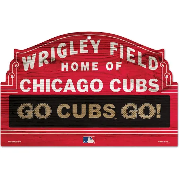 WinCraft MLB Chicago Cubs Wrigley Graphic Art Plaque