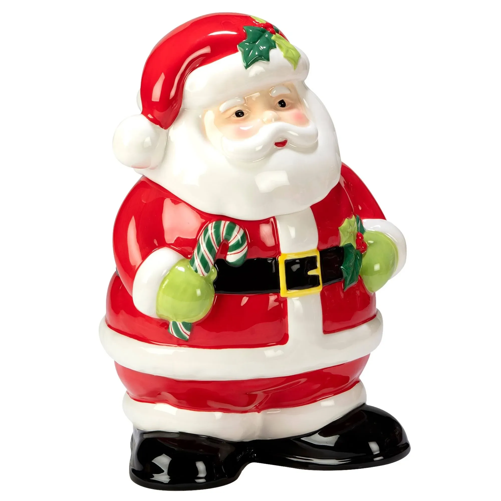 Certified International Holiday Magic Santa 3-D Cookie Jar, 72 oz.