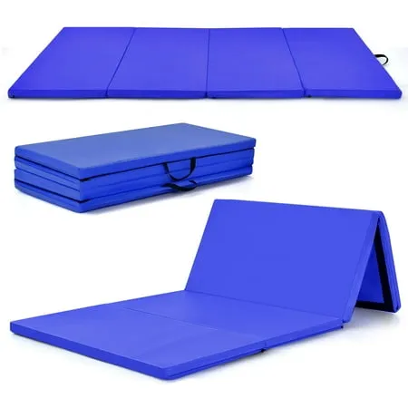 Costway 4' x 8' x 2" Folding Panel Exercise Gymnastics Mat