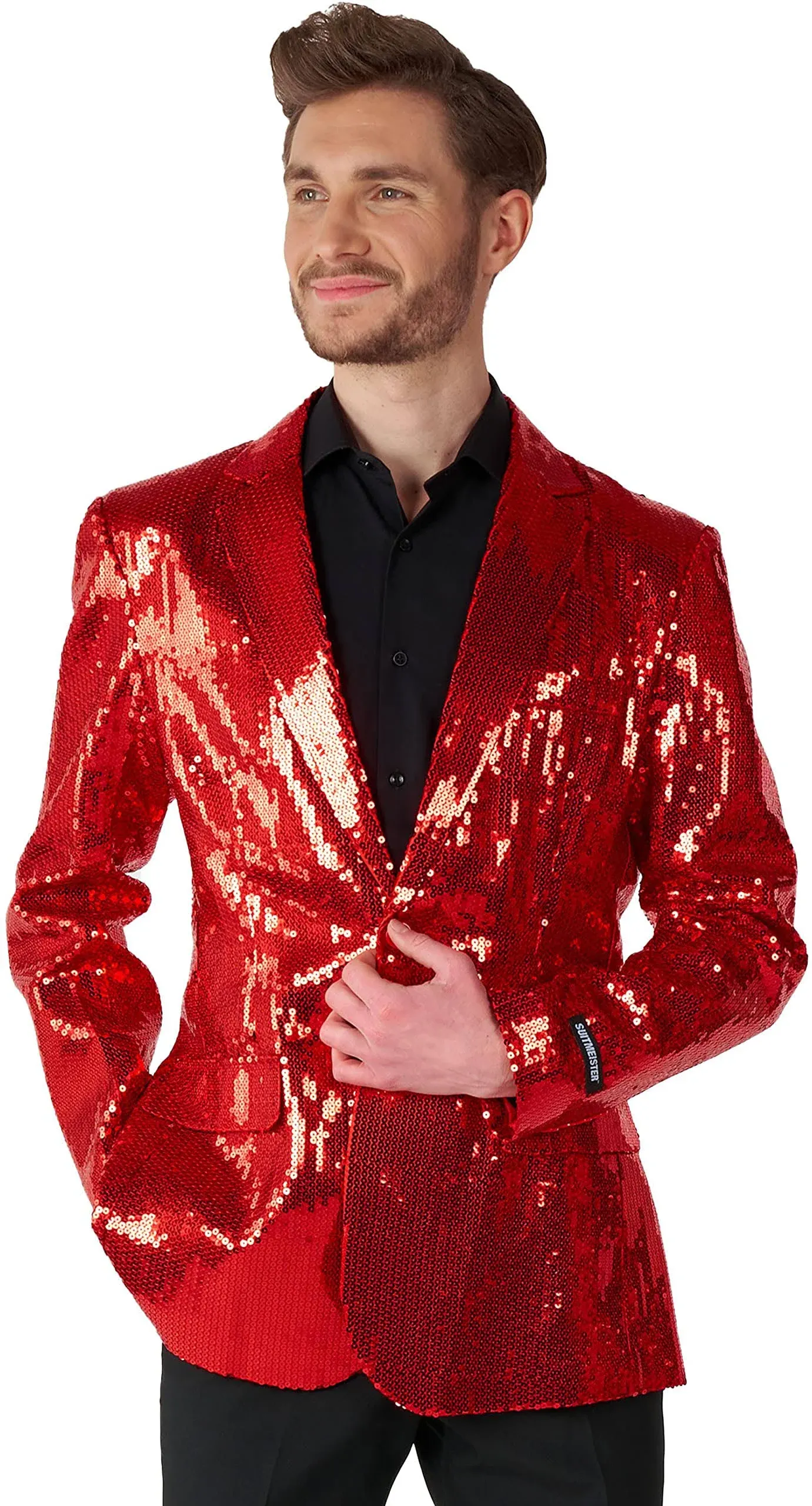 Suitmeister Men's Sequin Slim-Fit Suit Jacket