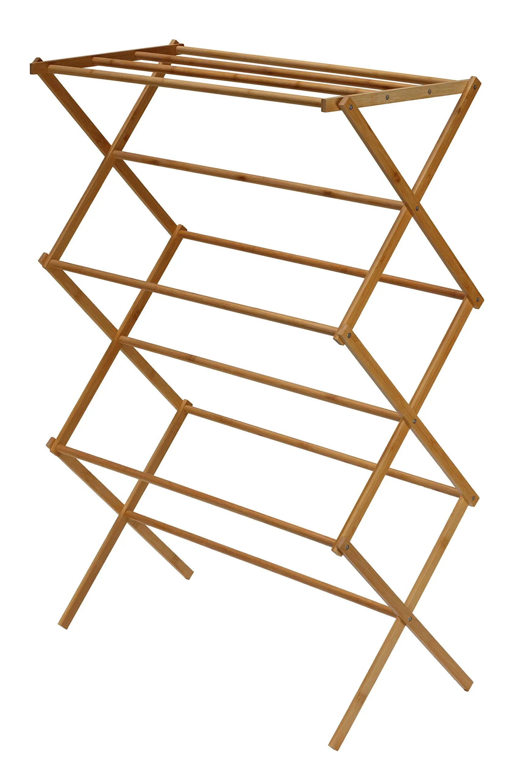 Eli Bamboo Clothing Drying Rack - Asian - Drying Racks - by CozyStreet | Houzz