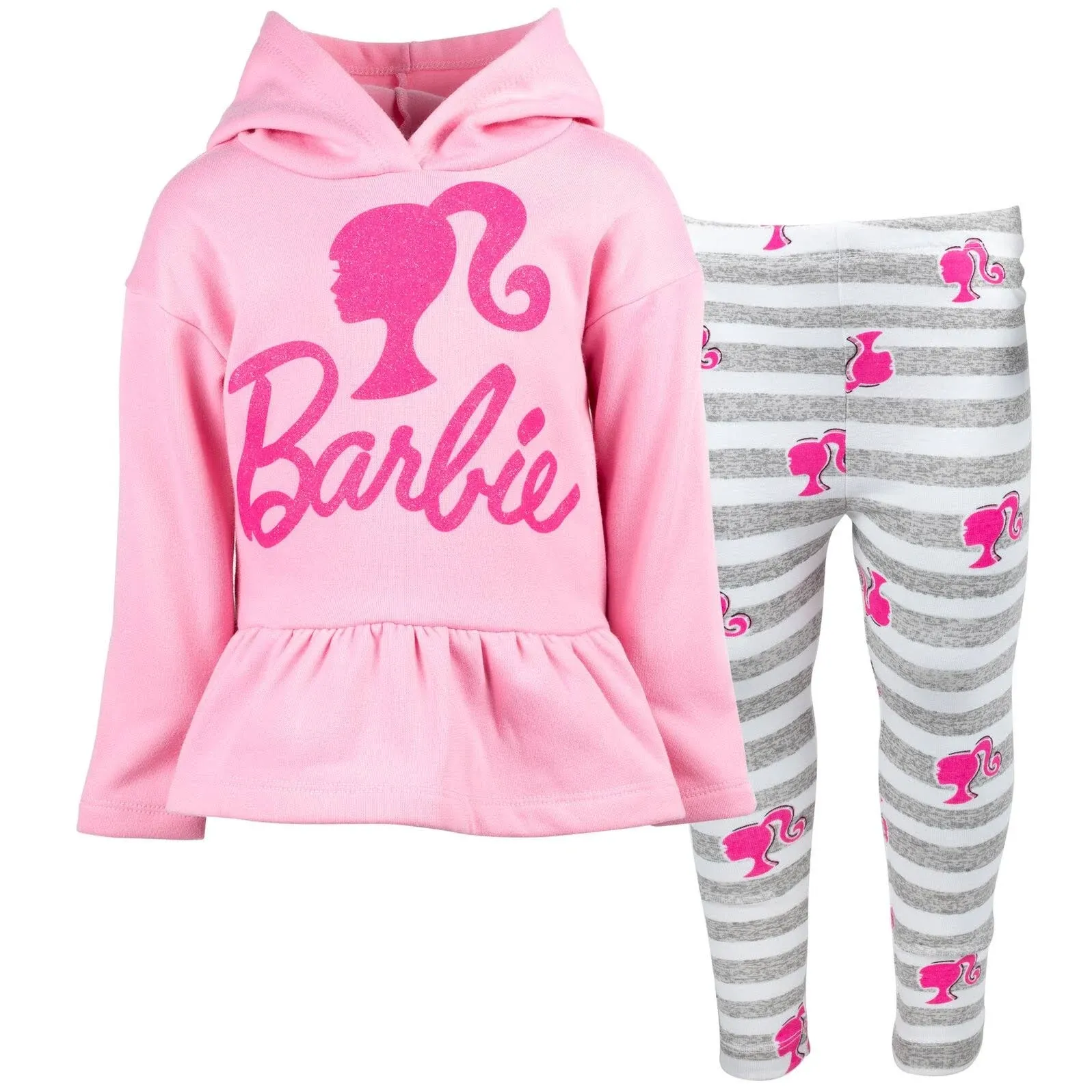 Barbie Girls Fleece Hoodie and Leggings Outfit Set to