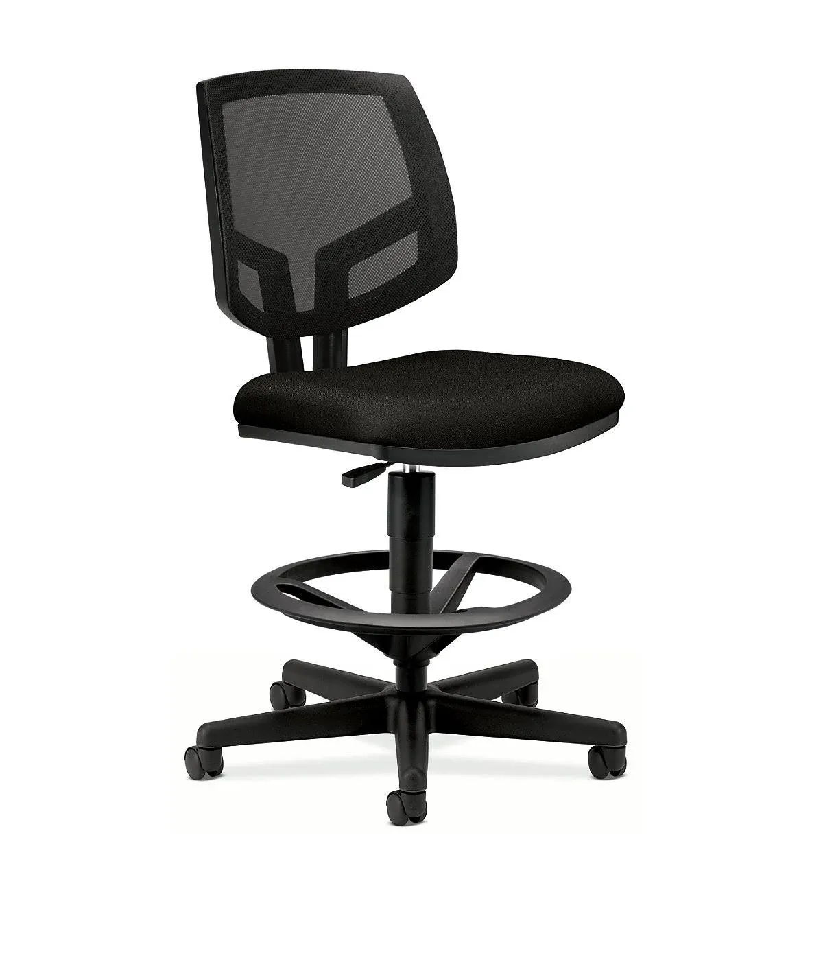 The HON Company SB11.T HON5715SB11T HON Volt Mesh Back Task Upholstered Adjustable Office Stool, Black (H5715)