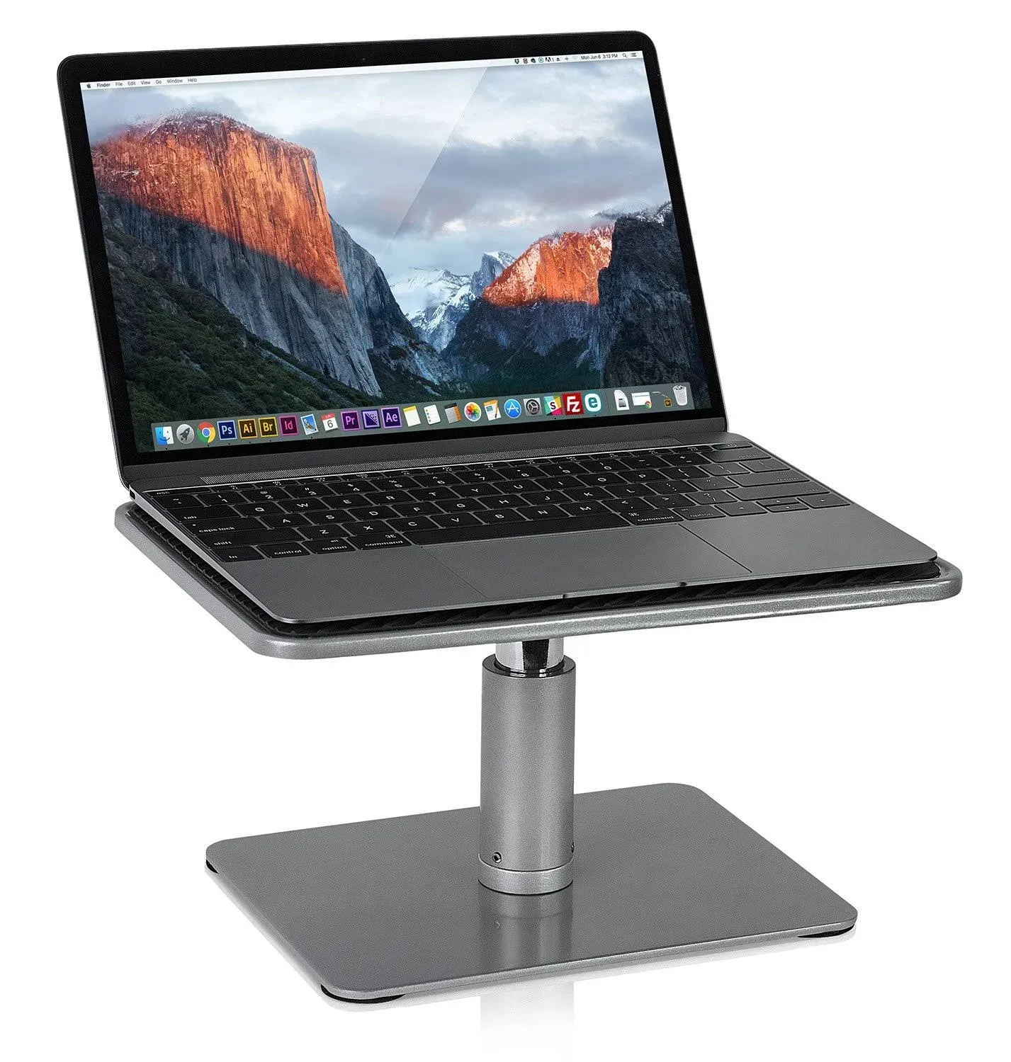 Mount-It! - Adjustable Riser Stand for Laptop - Silver