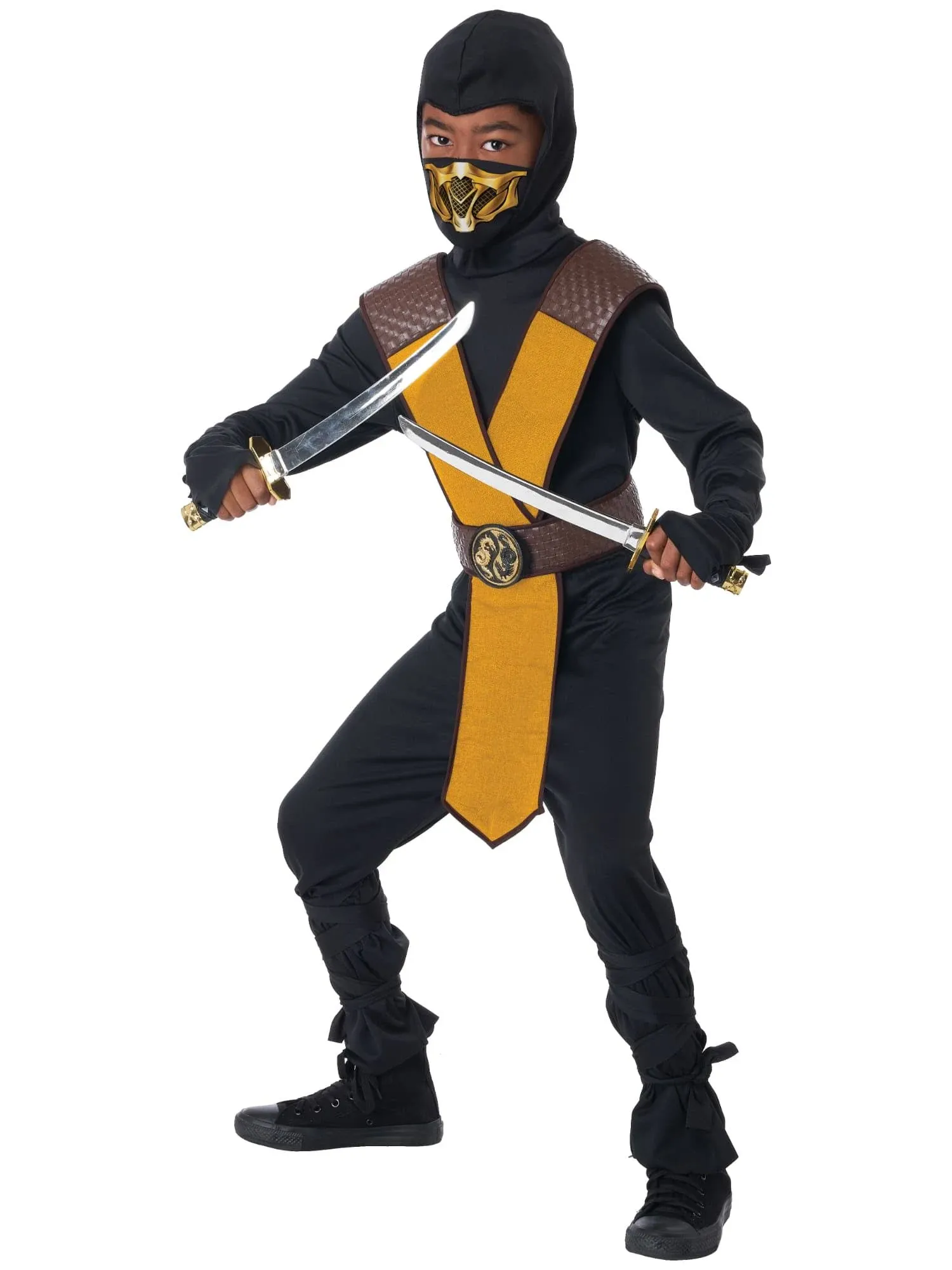 California Costumes, Dragon Master Ninja - Yellow, Child