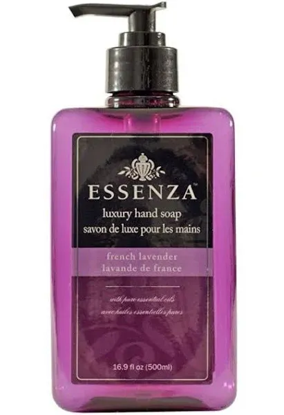 Essenza Liquid Hand Soap, French Lavender, 16.9 oz, Purple