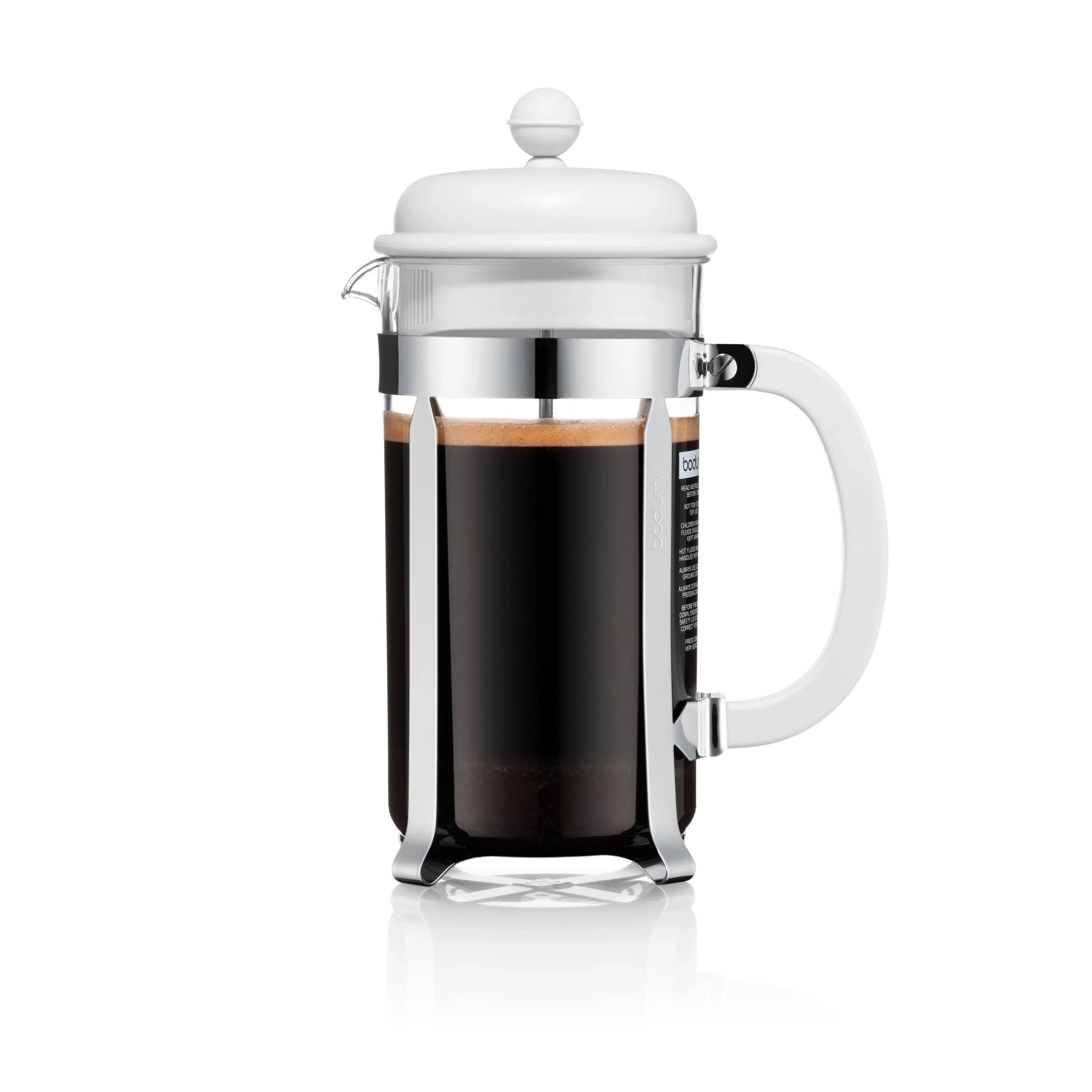 Bodum 34oz Java French Press Coffee Maker, High-Heat Borosilicate Glass, Black - Made in Portugal