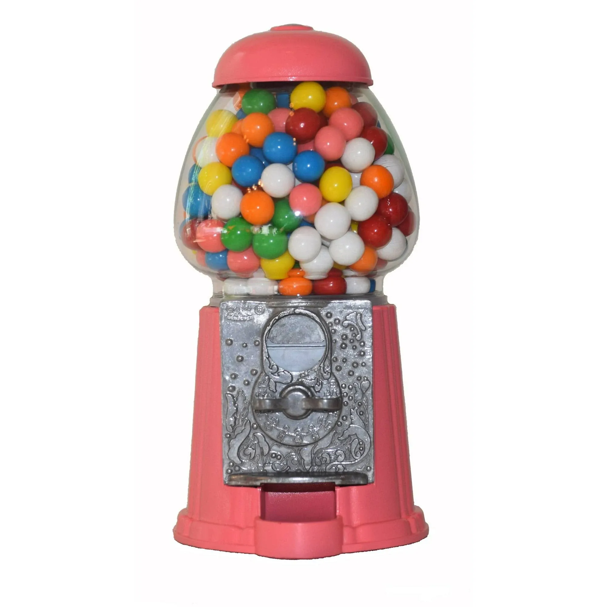 Great Northern Popcorn 15" Vintage Metal and Glass Gumball Machine - Pink