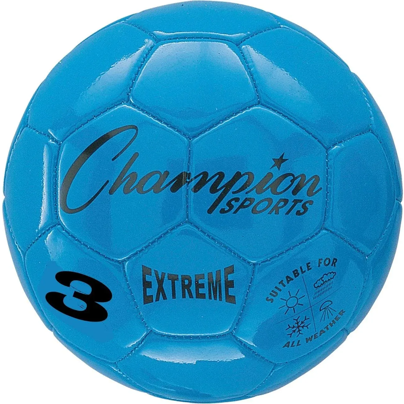 Champion Sports Extreme Soccer Ball Size 3 Blue