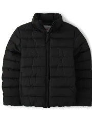 Girls Sherpa Zip-Up Jacket - Black