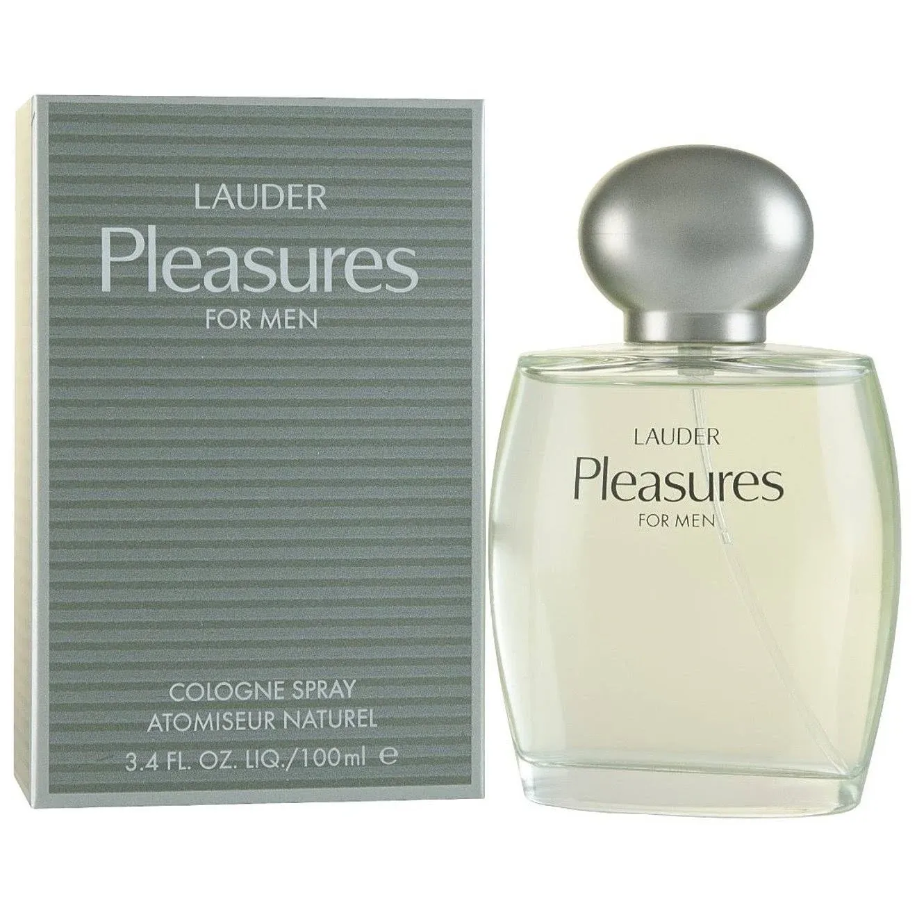 Pleasures for Men Eau de Cologne Spray, 3.4 oz./ 100 mL