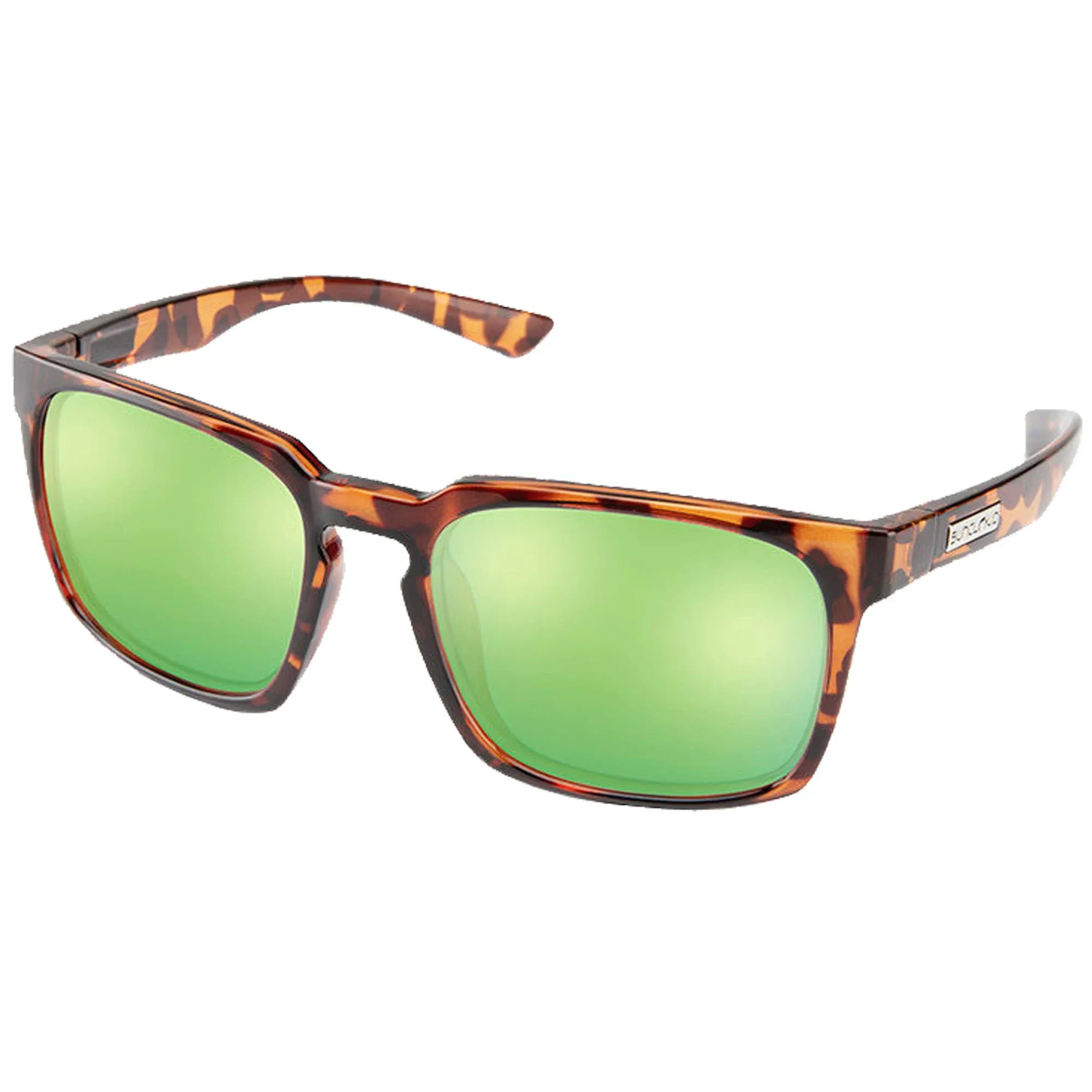 Suncloud Hundo Polarized Sunglasses Tortoise / Green Mirror