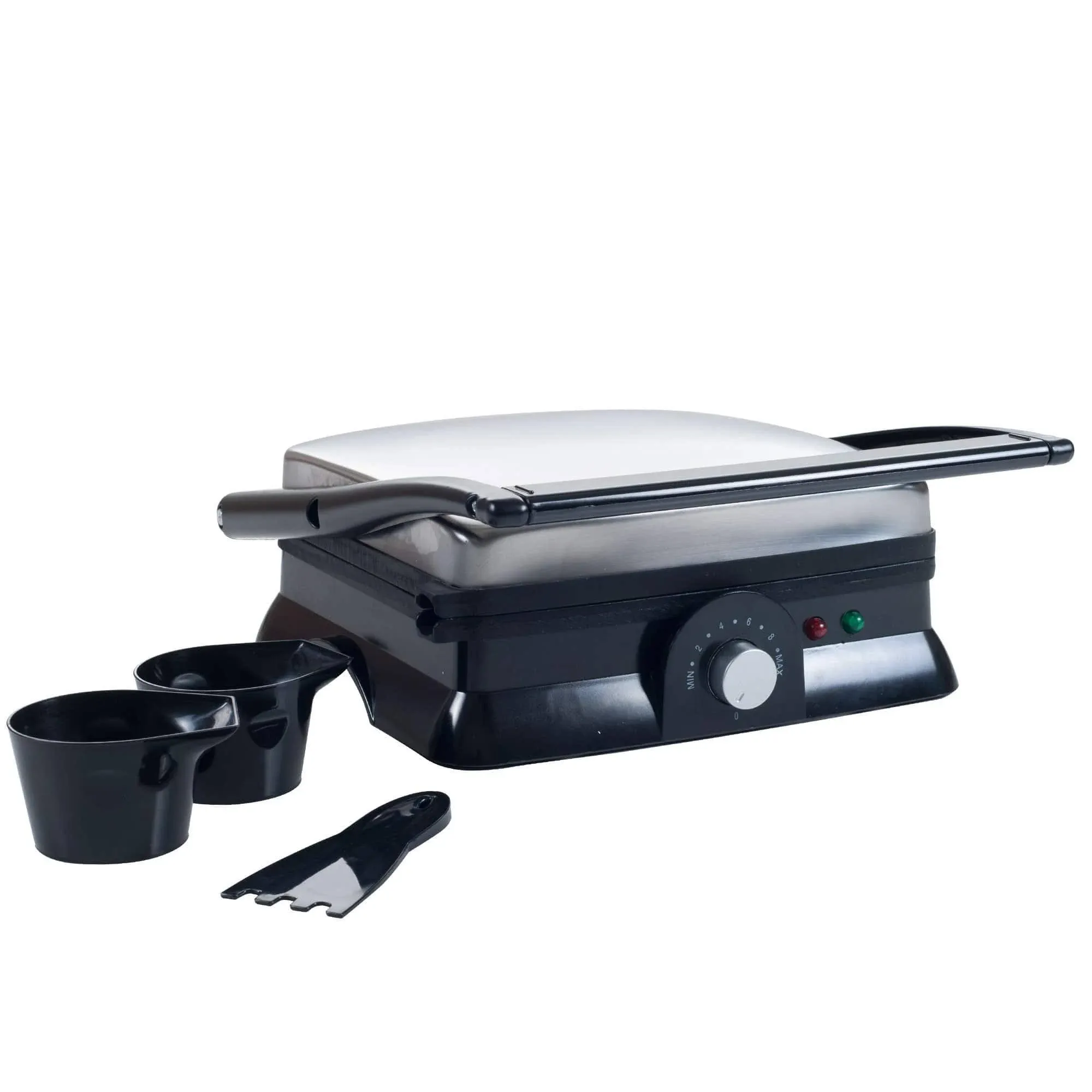 Chef Buddy Large Non-Stick Grill and Panini Press, 1400W, Silver