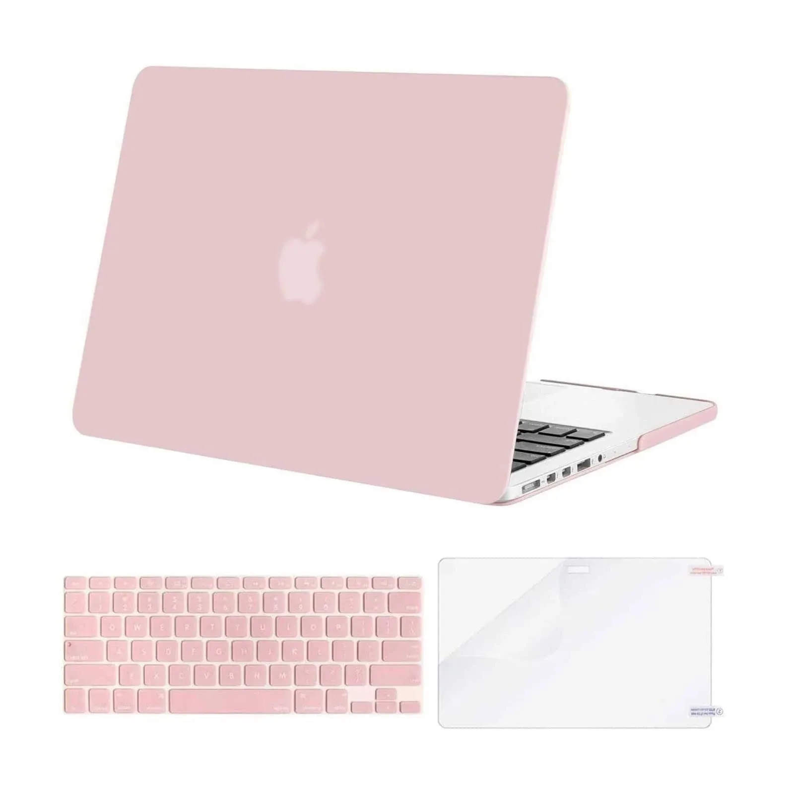 MOSISO Compatible with MacBook Air 13 inch Case (Models: A1369 & A1466, Older Version 2010-2017 Release), Protective Plastic Hard Shell Case & Keyboard Cover & Screen Protector, Crystal Clear