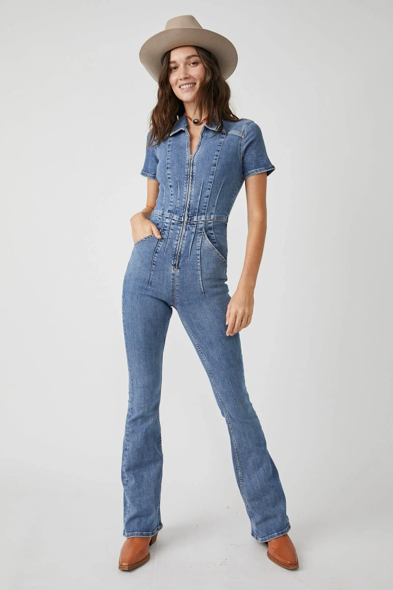 Free People Jayde Flare Jumpsuit