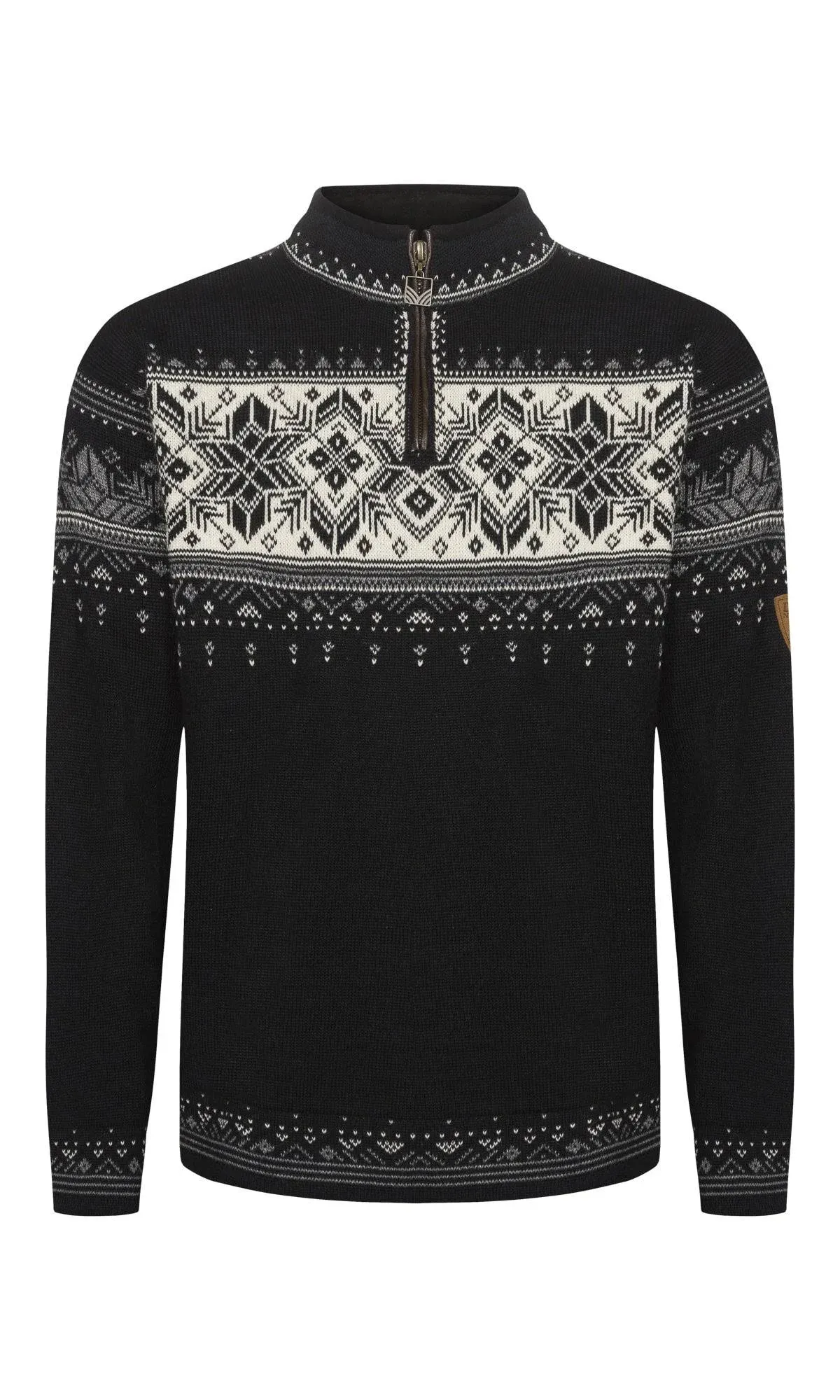 Dale of Norway Blyfjell Sweater - Men&#039;s Black/Smoke/Of<wbr/>f White/Light Charcoal, L