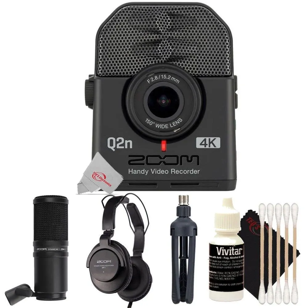 Zoom Q2n-4K Ultra High Definition Handy Video Recorder + Mic Pack Accessory Kit