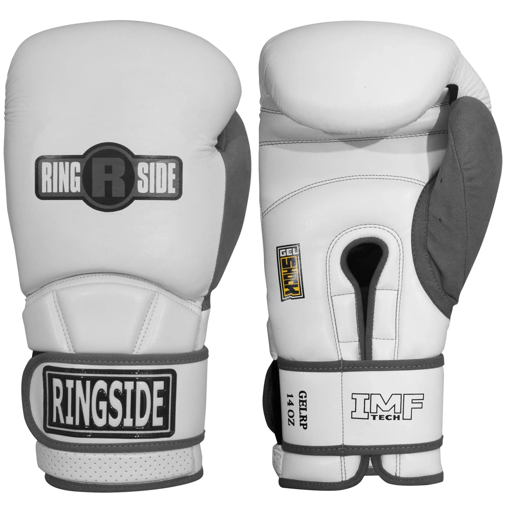 Ringside Gel Shock Safety Boxing Sparring Gloves 16 oz. Black/Gray