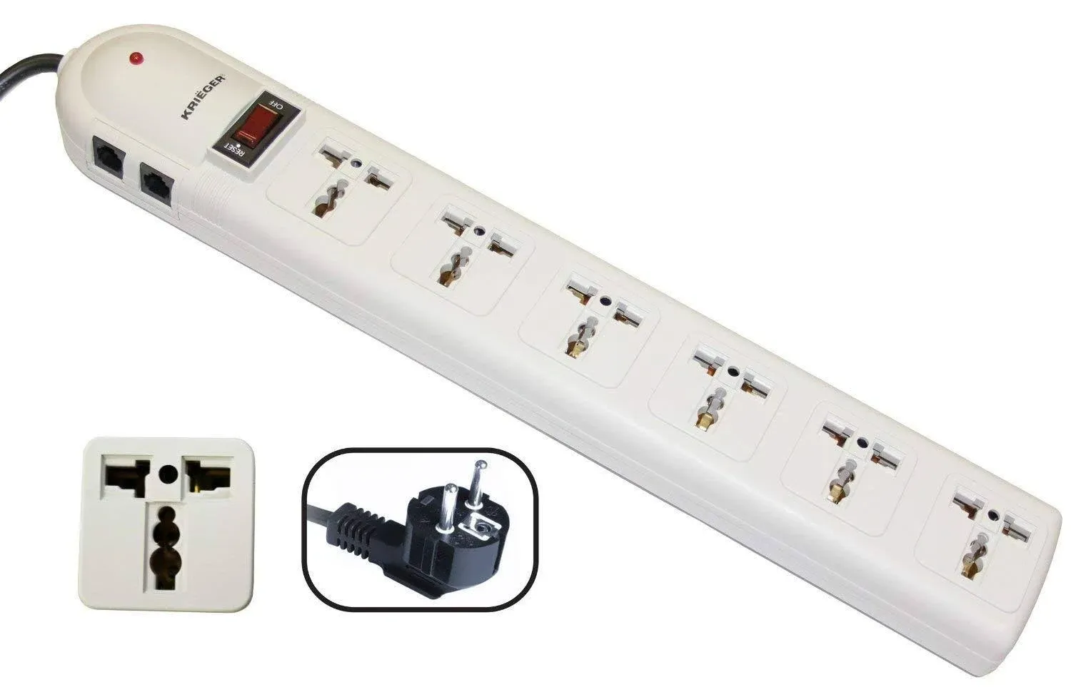 Krieger Universal Power Strip Surge Protector