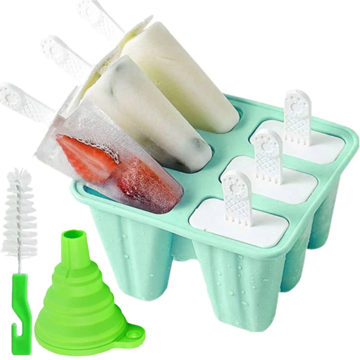 Bell Dream Popsicle Mould,Popsicle Molds 6 Pieces Silicone Ice Pop Molds BPA Free ...