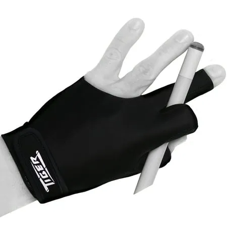 Tiger-X Billiard Glove - Black - For Left Hand by Tiger Products