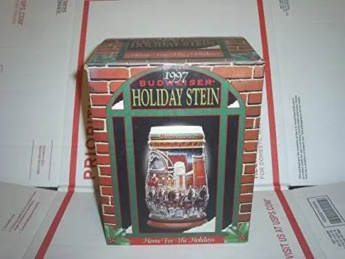 1997 Budweiser Holiday Stein Home for The Holidays