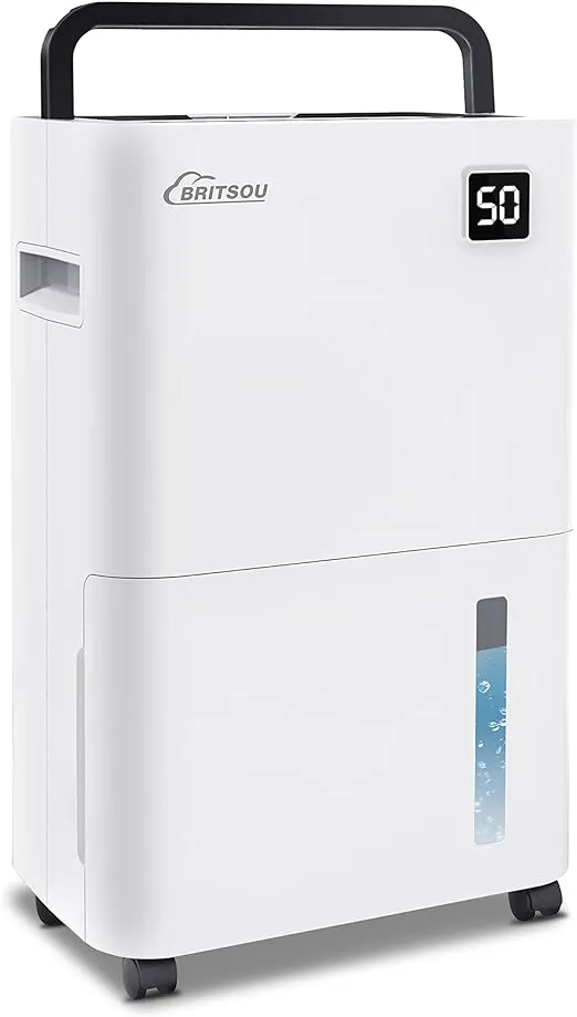 BRITSOU Dehumidifier 3500 Sq. Ft 50 Pint with Drain Hose PD11D - Scratch &amp; Dent