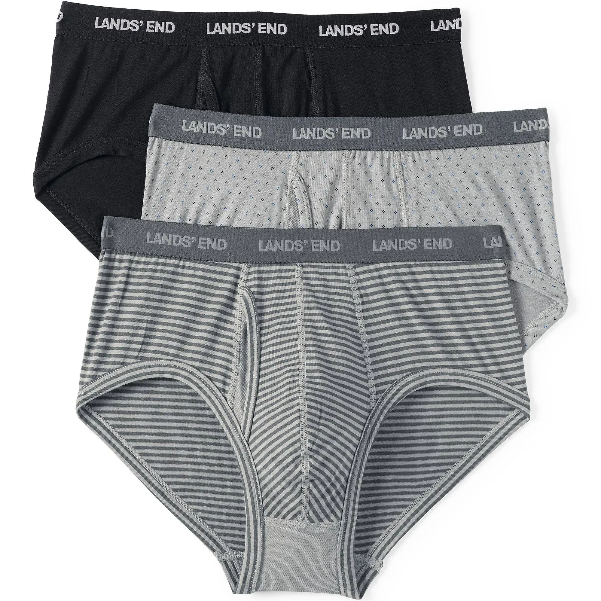 Lands' End Men's 3-Pack Knit Briefs