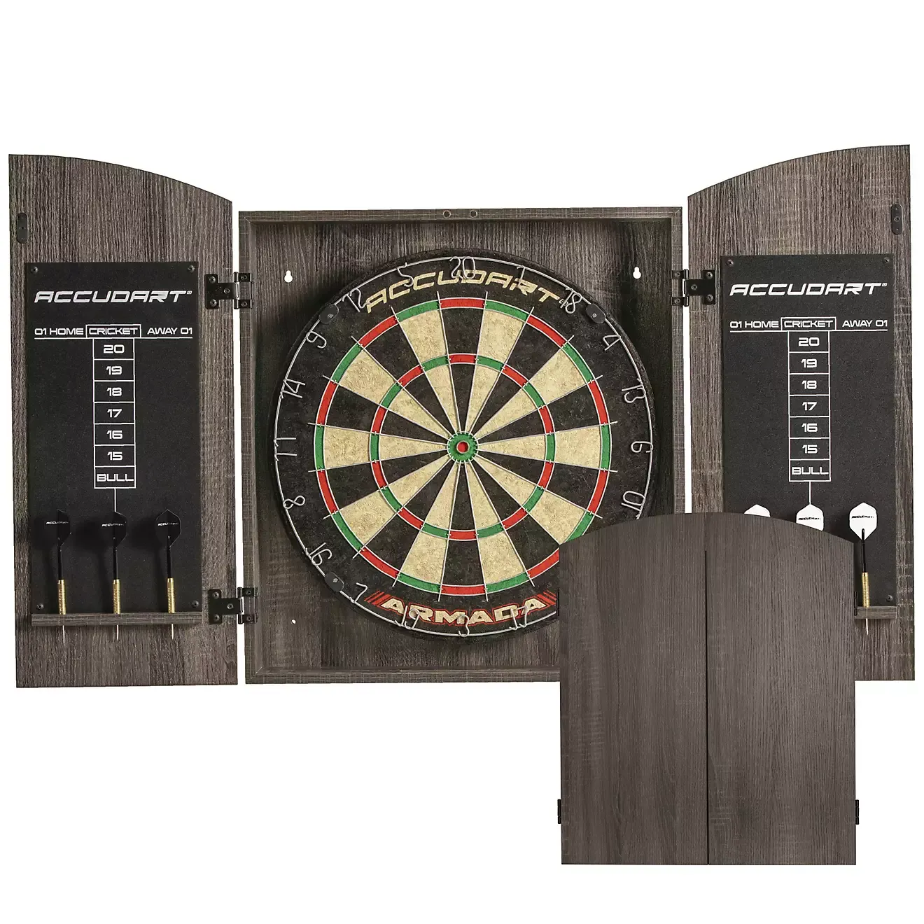 Accudart Armada Bristle Dartboard Cabinet Set