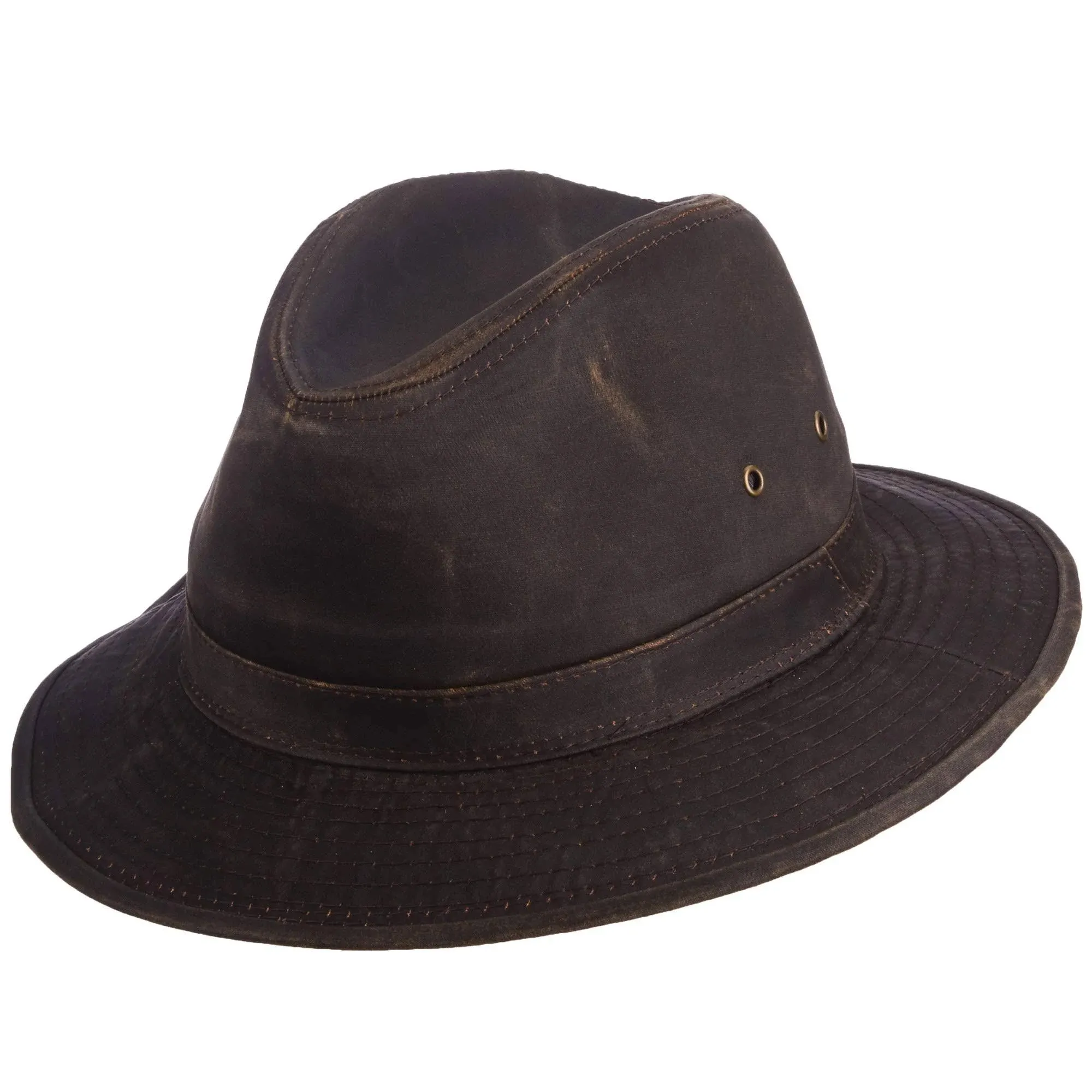 DPC Outdoor Design Men's Weathered Cotton Safari Hat Brown XL