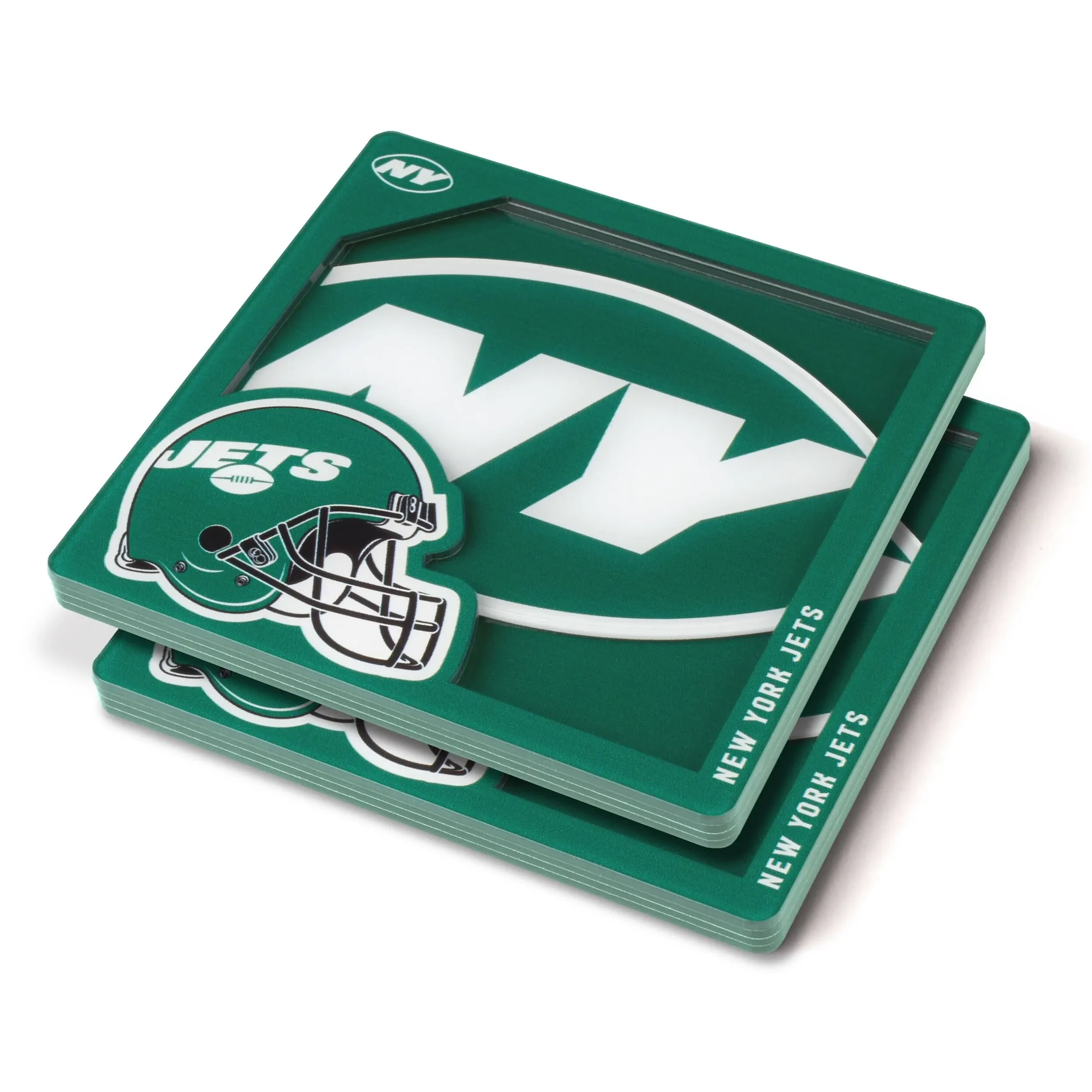 You the Fan  Logo Series Coaster Set - New York Jets