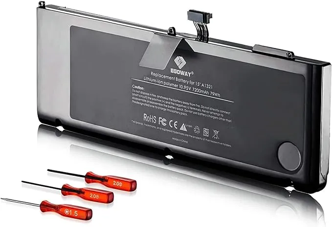 E EGOWAY Replacement Laptop Battery Compatible with MacBook Pro 15 inch A1321 A1286 Mid 2009 and 2010