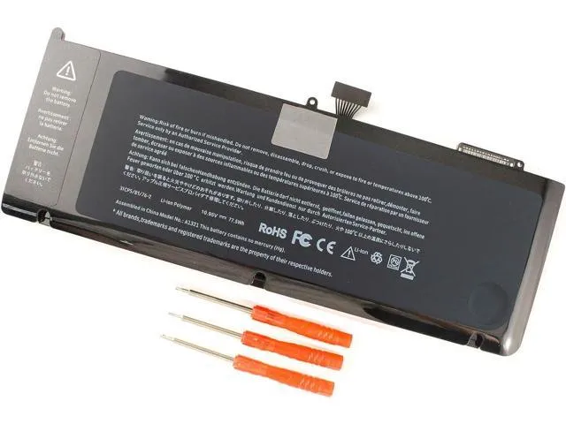 A1321 A1286 Laptop Battery for MacBook Pro 15 Inch Mid 2009 Mid 2010, Replacement for MacBook Pro Battery A1321 A1286 MC371LL/A MC372LL/A MB985 MB986 MC118 77.5WH