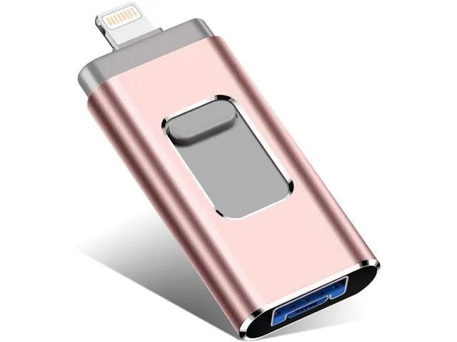 USB 3.0 Flash Drive for iPhone 128GB, iPhone Memory Stick, iPhone Photo Stick External Storage for iPhone/PC/iPad/Android and More Devices with USB.