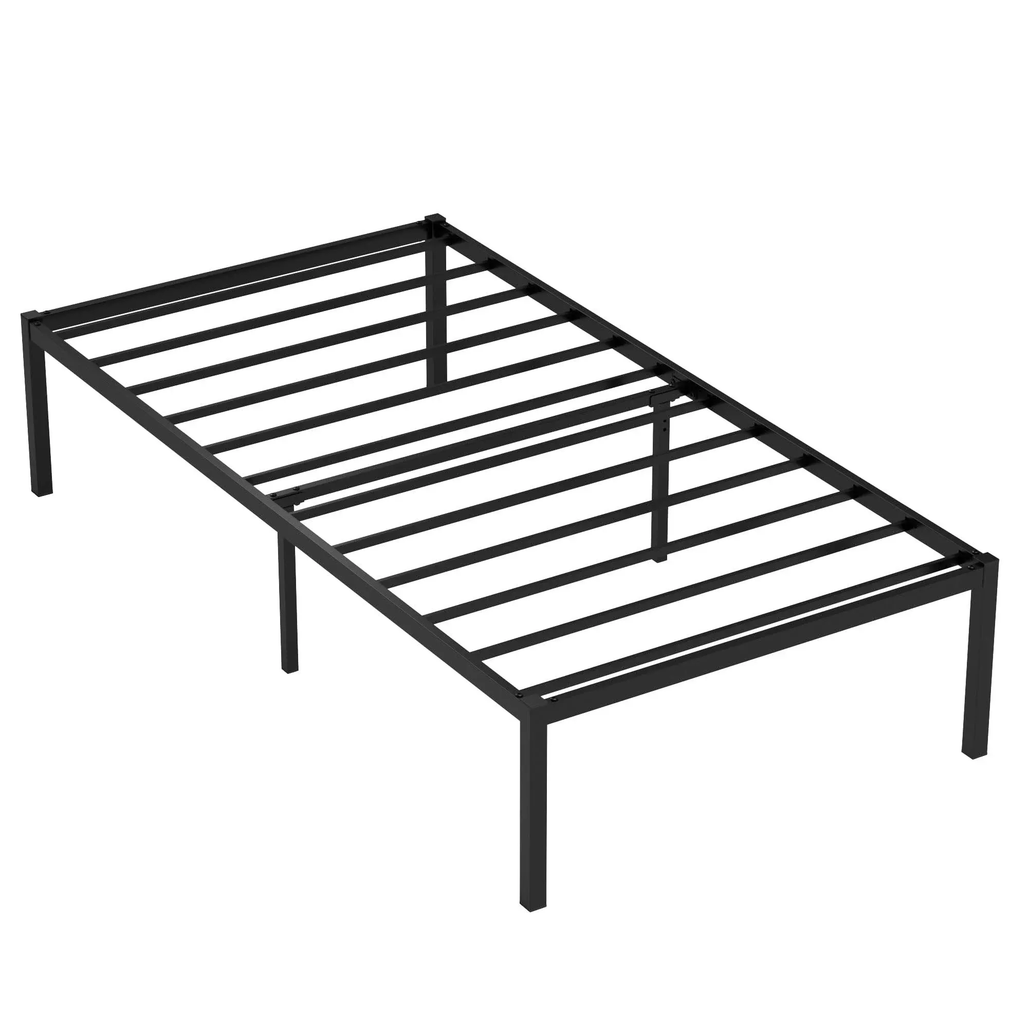 Weehom Twin Bed Frame 16 inch Metal Platform Bed Frames No Box Spring Needed ...