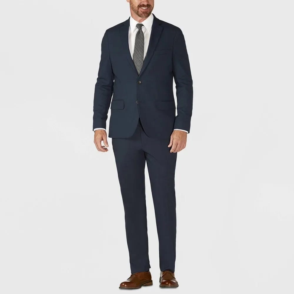 Haggar H26 Men's Tailored Fit Premium Stretch Suit Jacket - (Blue, 36R)