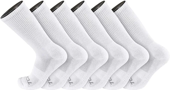 TCK Moisture Wicking Work Crew Socks for Men & Women- 9-11/10-13/13-15 Cushioned Boot Socks 6-pack 3-pack 12-pack