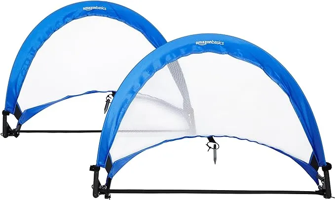 Amazon Basics Pop-Up Soccer Goal Net Set