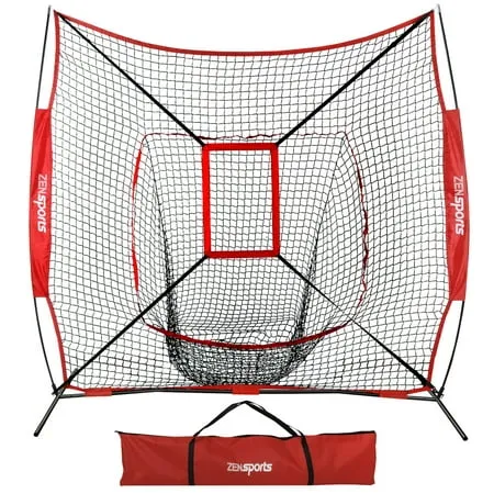 GoSports 7' x 7' Baseball & Softball Practice Hitting & Pitching Net