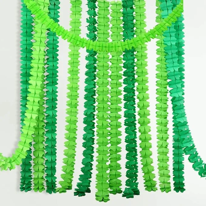 Cheerland Green Tissue Paper Leaf Garland