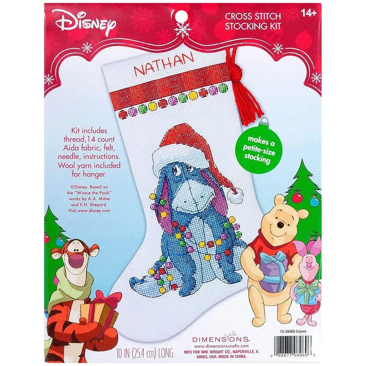 Dimensions Counted Cross Stitch Kit - Stocking - Eeyore