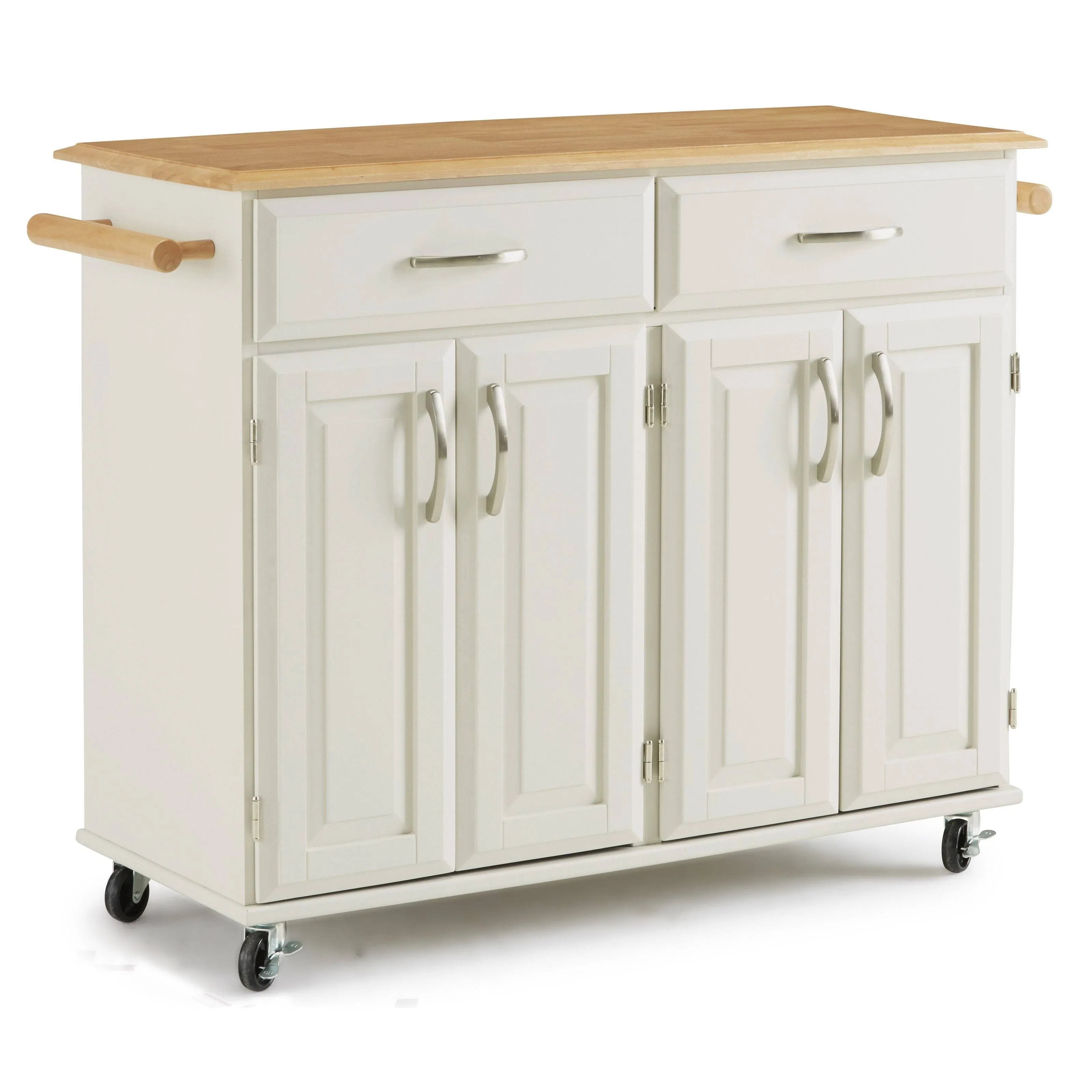 Homestyles 4529-95 Dolly Madison White Kitchen Cart