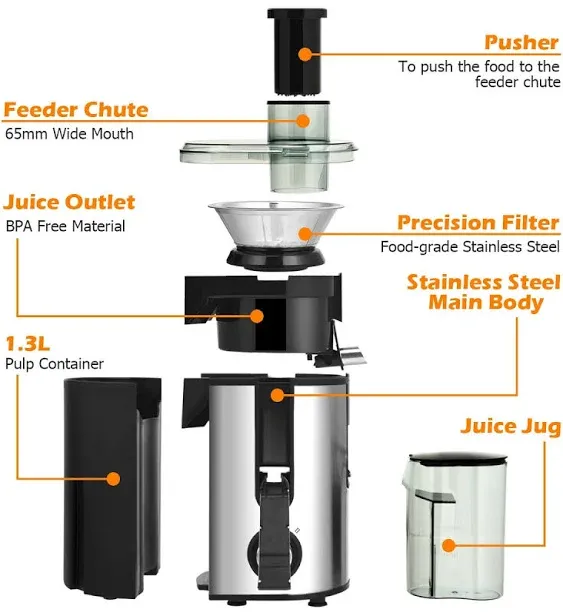 Centrifugal Juicer Machine Juicer Extractor Dual Speed